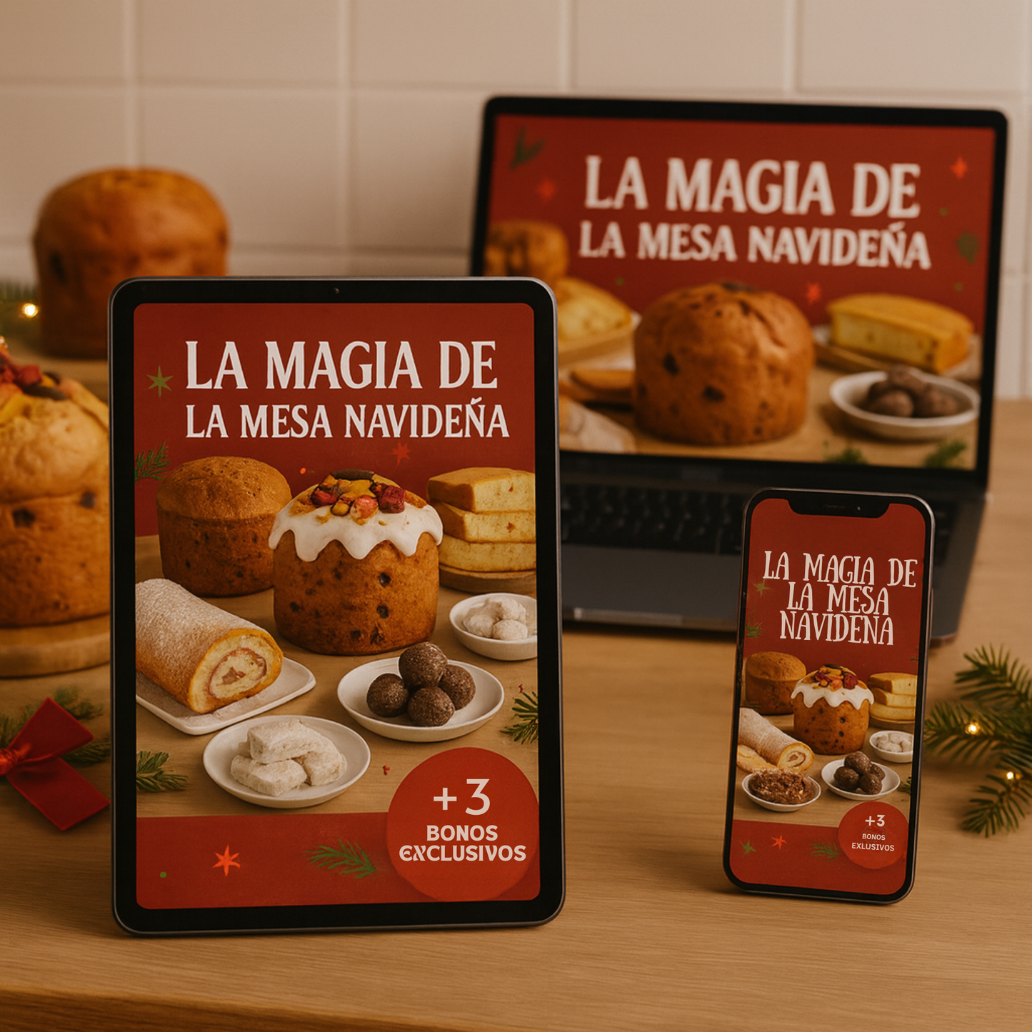 Pack Navideño 4 en 1: Recetario + 3 Bonos Irresistibles 🎁